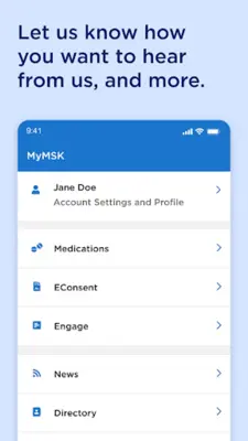 MyMSK android App screenshot 1